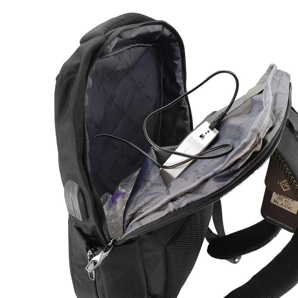 Рюкзак LEADFAS чорний Київ - фото 5
