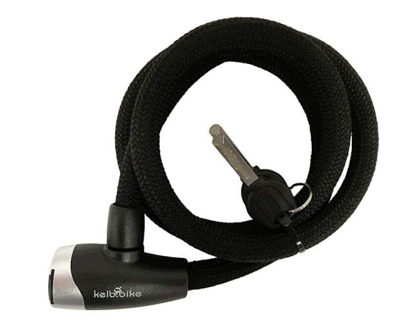Замок на колесо (трос 1000*1 см) (з ключем) (чорний) (TY4529-E) KL Мукачево - фото 1