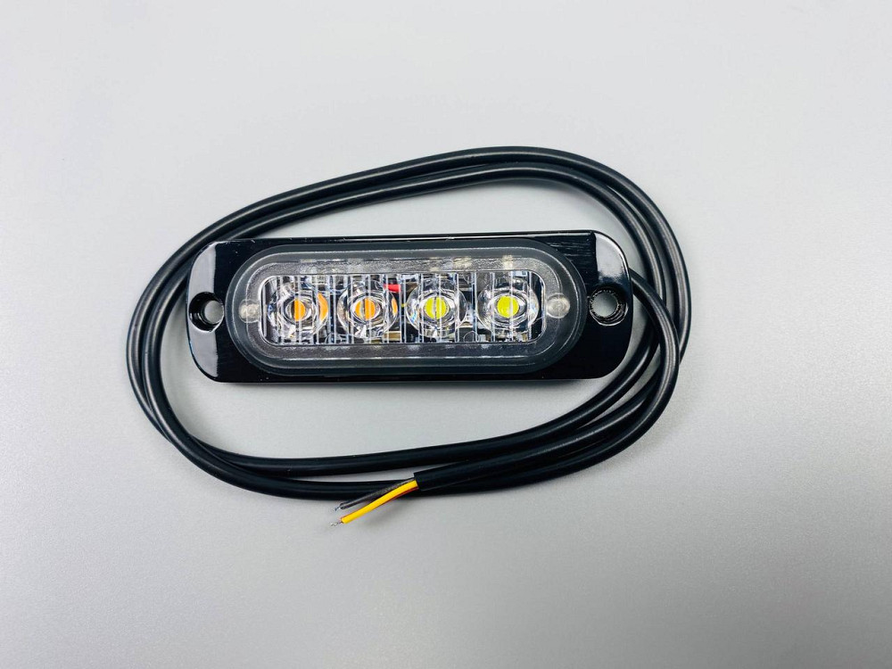 Стробоскоп автомобільний, Аварійні попереджувальні вогні для транспортних засобів LED 12В/24В (4 Led діодів) Мукачево - фото 3
