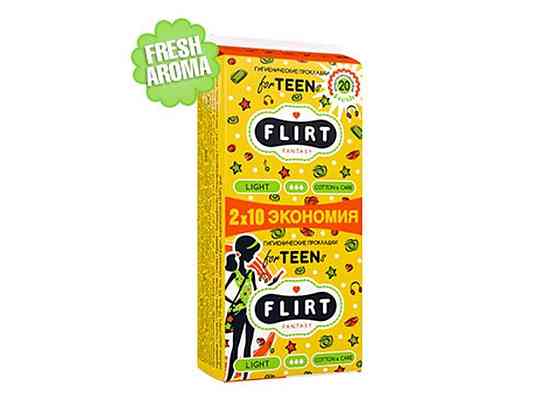 Прокладки гигиенические (3кап) teen fresh - cotton care 20шт ТМ FANTASY FLIRT Solmir Киев