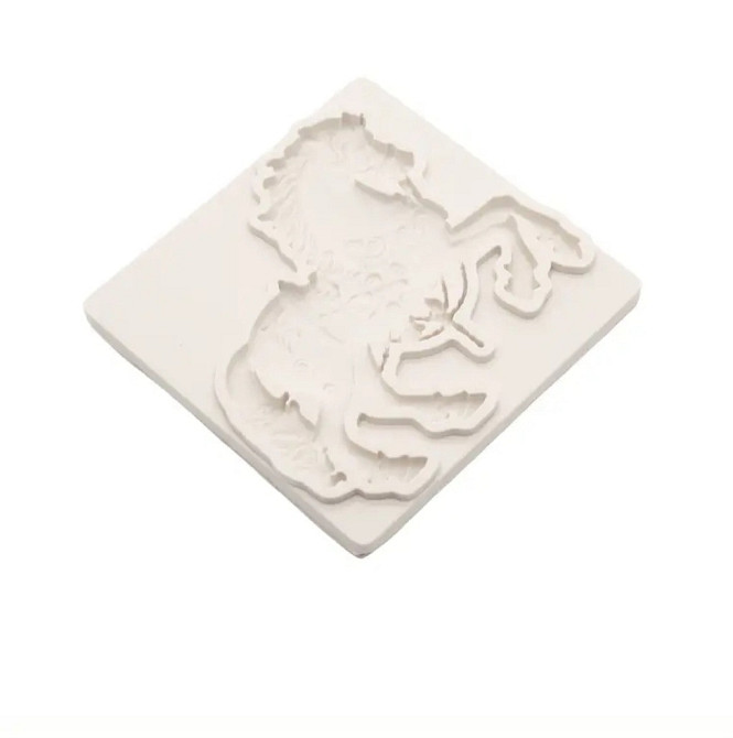 Силиконовая форма Лошадь 83 на 83 мм серый Киев - изображение 3