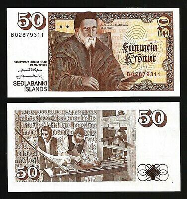 Исландия/Iceland 50 Kronur 1981 Pick 49 UNC Полтава - изображение 1