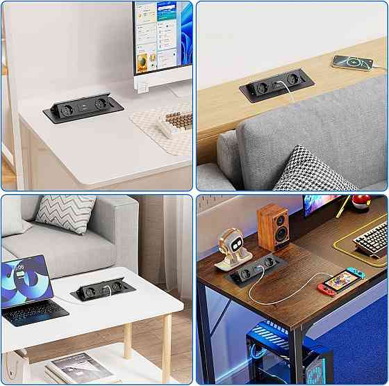 Вбудована подвійна розетка з Type-C GS201 Луцк