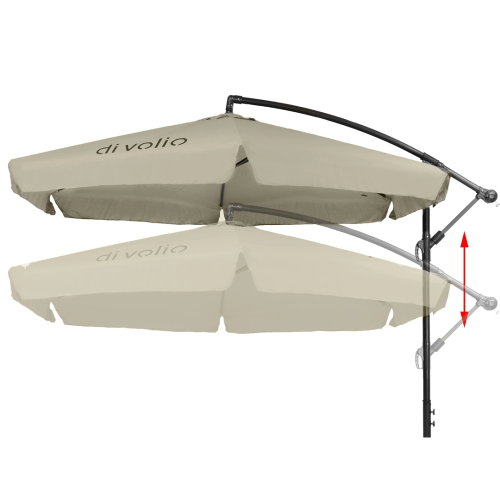 Парасолька садова Di Volio EMPOLI 300 см бежева Київ - фото 7