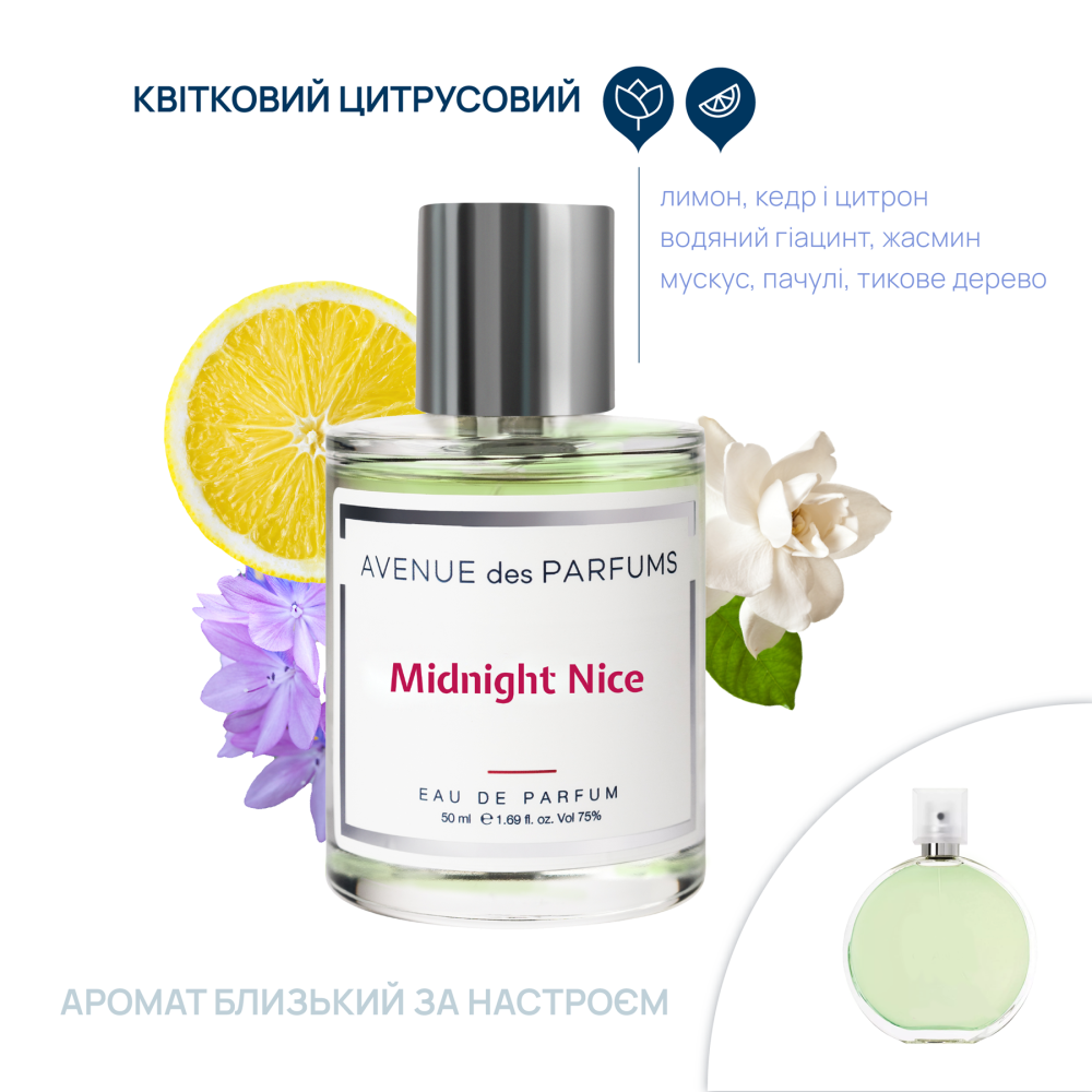 Парфумована вода Midnight Nice Avenue des Parfums 50 мл Київ - фото 2