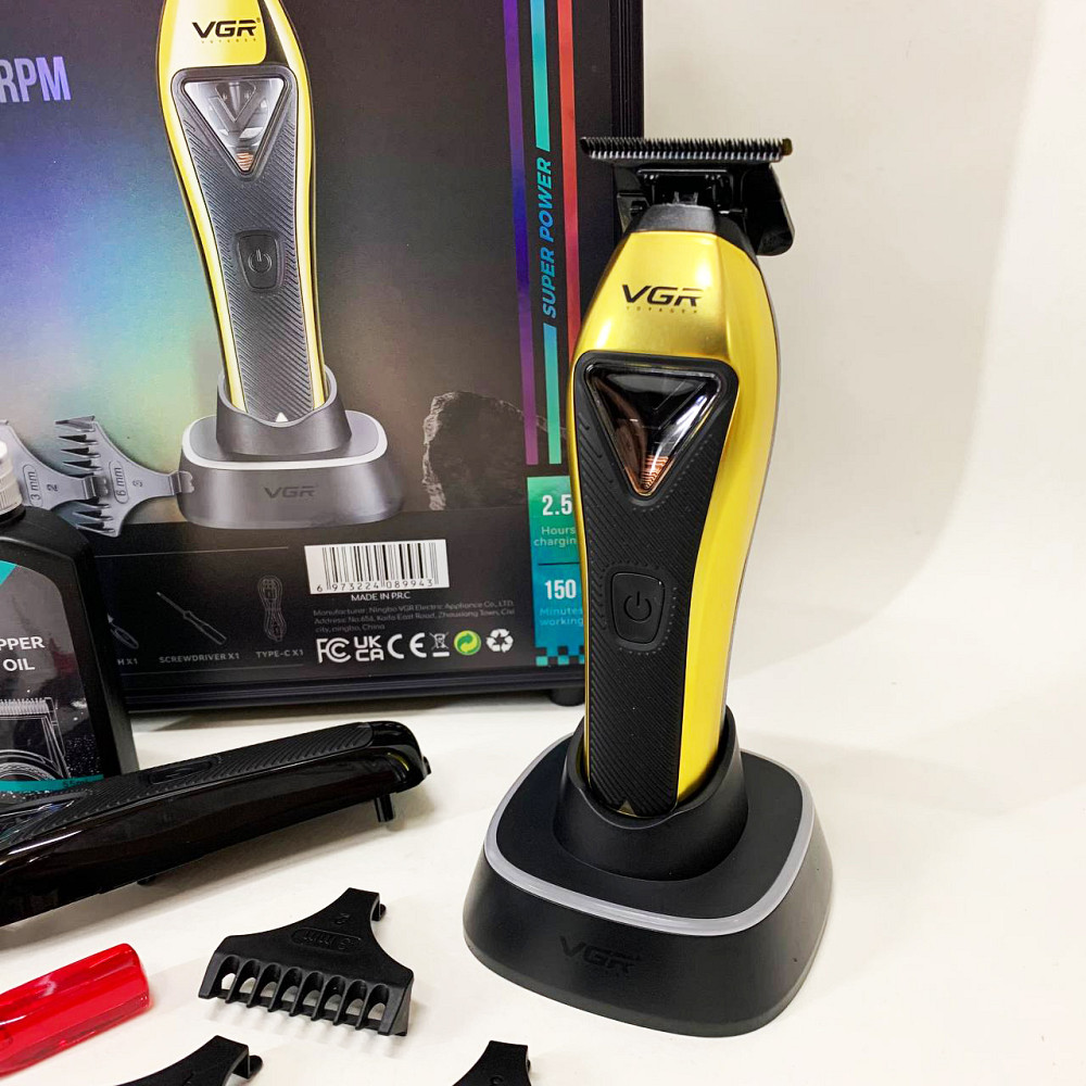 Машинка для стрижки волос с универсальным питанием VGR, Машинка-триммер 3 в 1 для стрижки волос UL-10 Львов - изображение 7