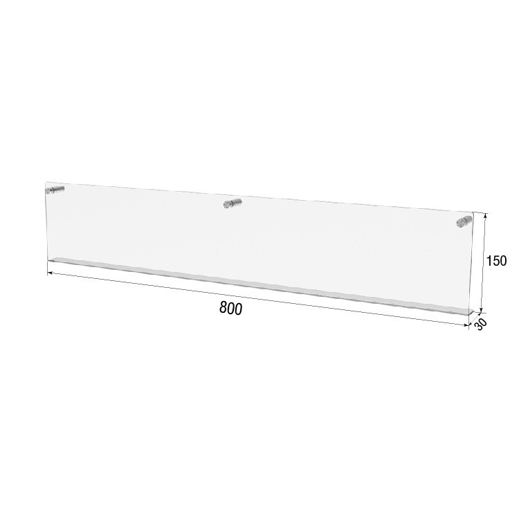 Полиця EKOSTAR настінна 800х150х30 Київ - фото 3