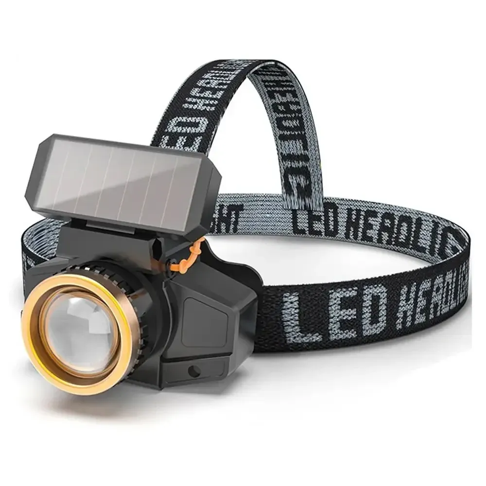 Налобний ліхтар із сонячною панеллю BL WH 9958A Одеса - фото 4