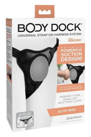Трусики для страпону Pipedream Body Dock Elite Mini Harness, чорні Sex Aura Київ