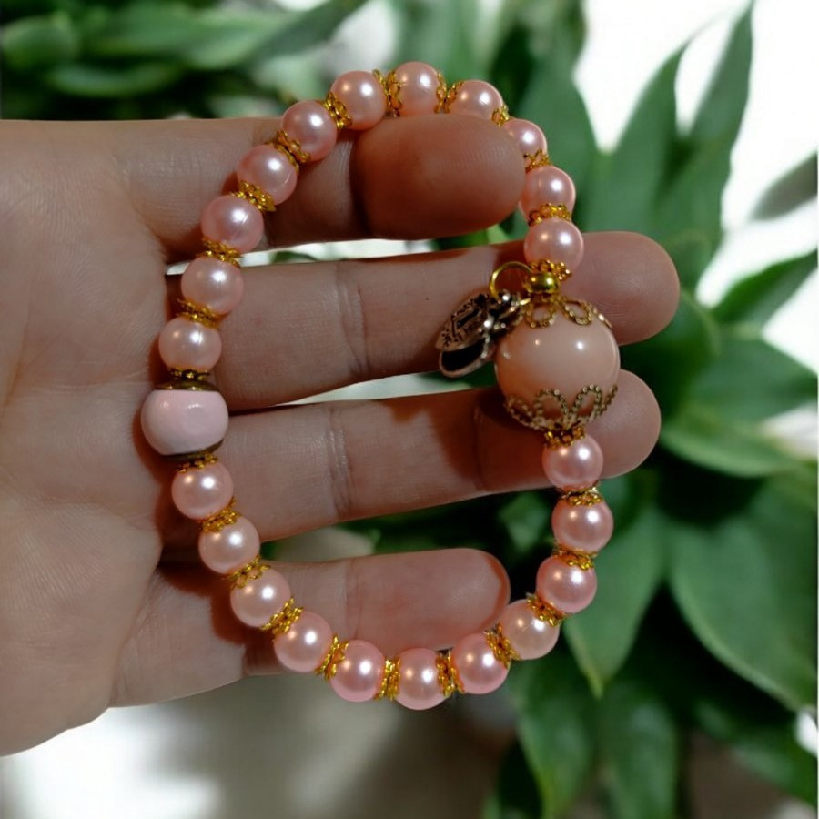 Браслет жіночій  молочний ніжний Pago рожевий Одеса - фото 2