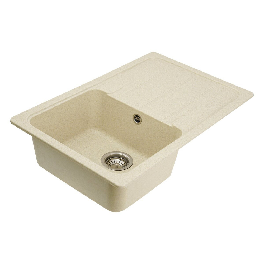 Гранітна мийка для кухні VALESO VERONA 7850 матова Пісок Коломыя - изображение 3