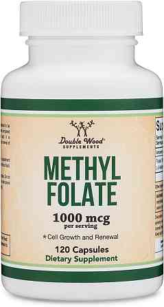 Метилфолат Double Wood Supplements Methylfolate 1000 mcg 5-MTHF (1700 DFE) 120 capsules Луцк