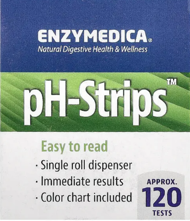 Тест-полоски для определения рН Enzymedica pH-Strips 120 тестов Киев