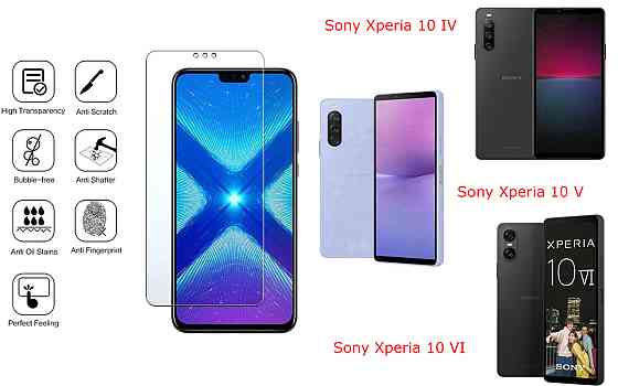 Защитное стекло NeoGlass для Sony Xperia 10 IV, Xperia 10 V, Xperia 10 VI – ультрапрозрачное и устойчивое Киев