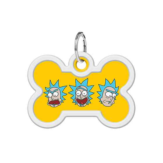 Адресник для собак и кошек металлический WAUDOG Smart ID с QR паспортом, рисунок 