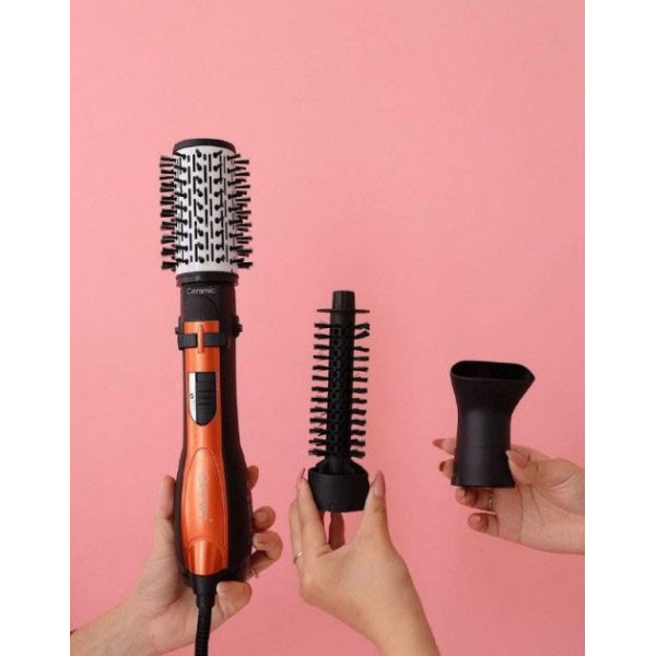 Фен для волос бережный Gemei Gm-4828, Фен для разных типов волос щетка гребешок FT-81 Львов - изображение 4