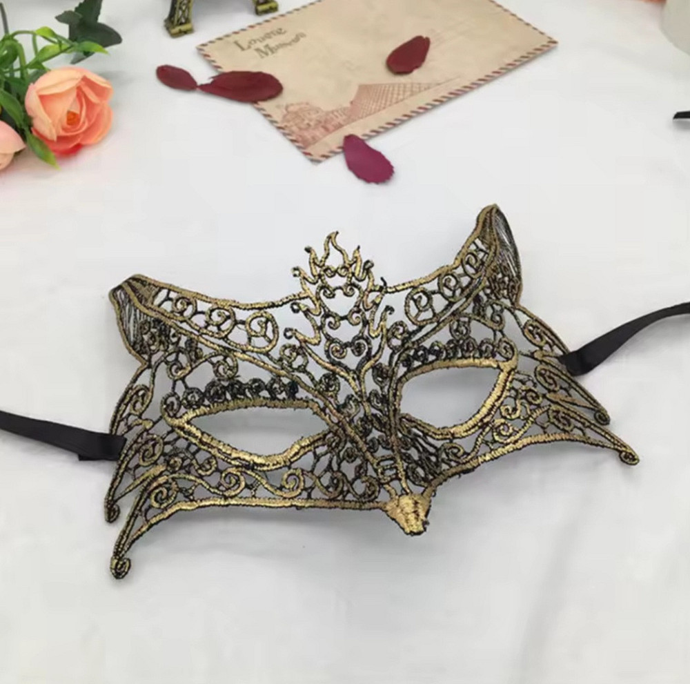 Маска для карнавалу Лис one size золотистий Київ - фото 1