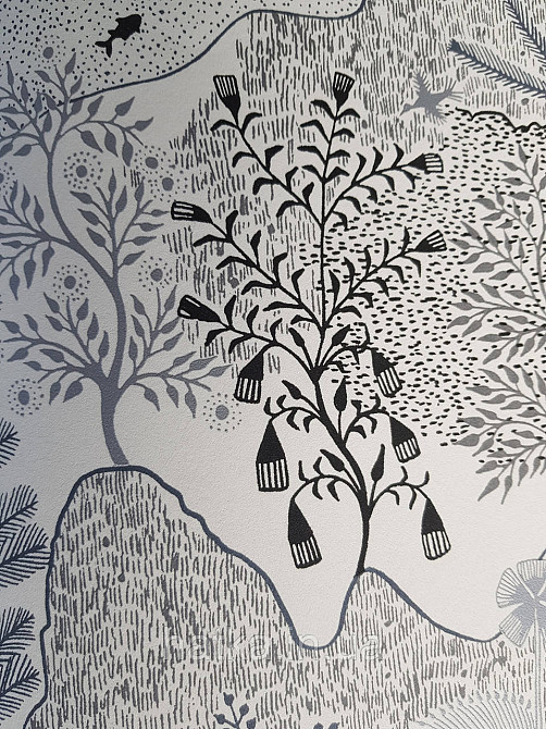 Шпалери флізелінові еко Khroma Zoom Bahia 0.53х10.05 м дерева кущі тварини риби абстракція різні кольори Київ - фото 4