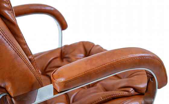 Офисное Кресло Руководителя Richman Venice Madras Cognac Хром М2 AnyFix Коричневый Днепр
