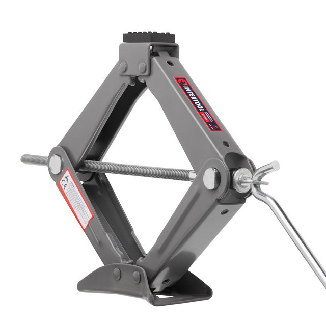 Домкрат INTERTOOL GT0182, механічний ромбоподібний 1,5т., гумовий упор., 90-370 мм, швидкий підйом і стабільність Івано-Франківськ - фото 4