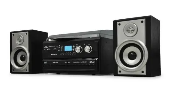 Б/У Вініловий програвач музикальний центр аудіосистема  Auna TCR-186.40 Вт Дніпро