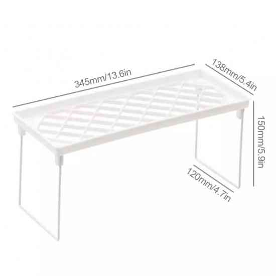 Складная кухонная дополнительная полочка, подставка, стеллаж в кухонный шкаф 34.5см Винница