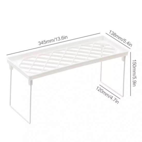 Складная кухонная дополнительная полочка, подставка, стеллаж в кухонный шкаф 34.5см Винница - изображение 3