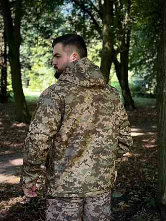 Военная демисезонная куртка Soft Shell Omni-Heat пиксель, мужская тактическая куртка весна осень Львов