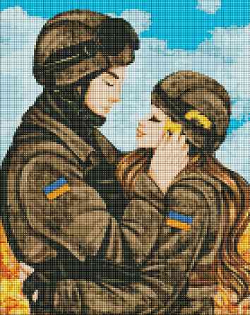 Набір з алмазною мозаїкою "Кохання переможе" 40х50см, шт Київ