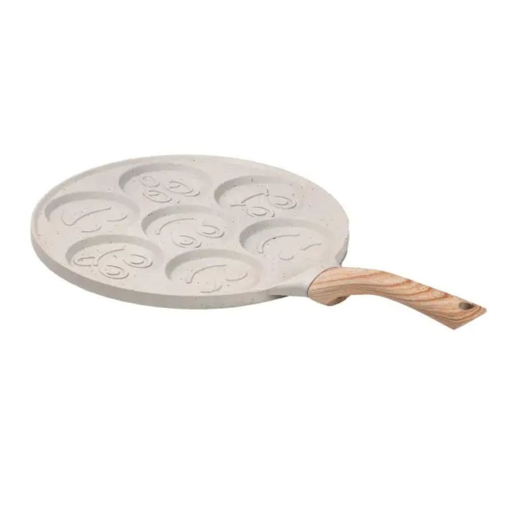 Сковорода смайл Ø 26.5 (см) на 7 секцій для панкейків бежева HP39584W Коломия - фото 3