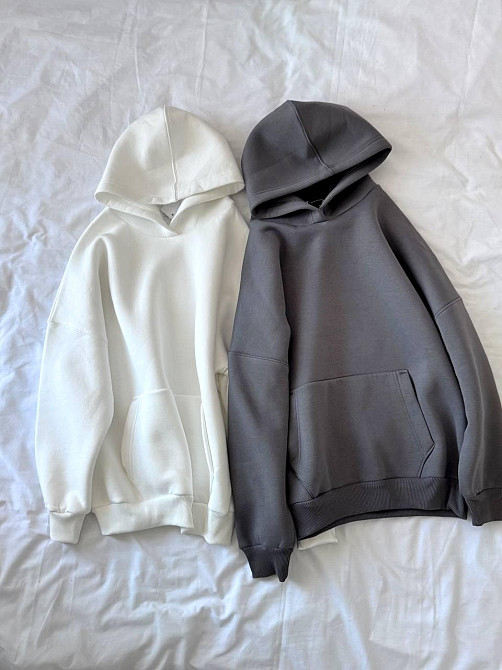 Жіноче базове оверсайз худі турецька трьохнитка піньє Одеса - фото 1