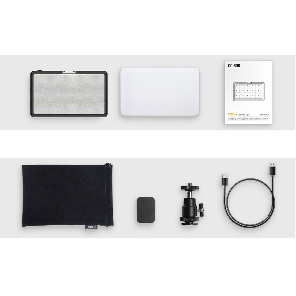 Відеосвітло для камери телефону LED Bi-Color Ra98+ 25000-9000К COLBOR PL8B Київ - фото 5