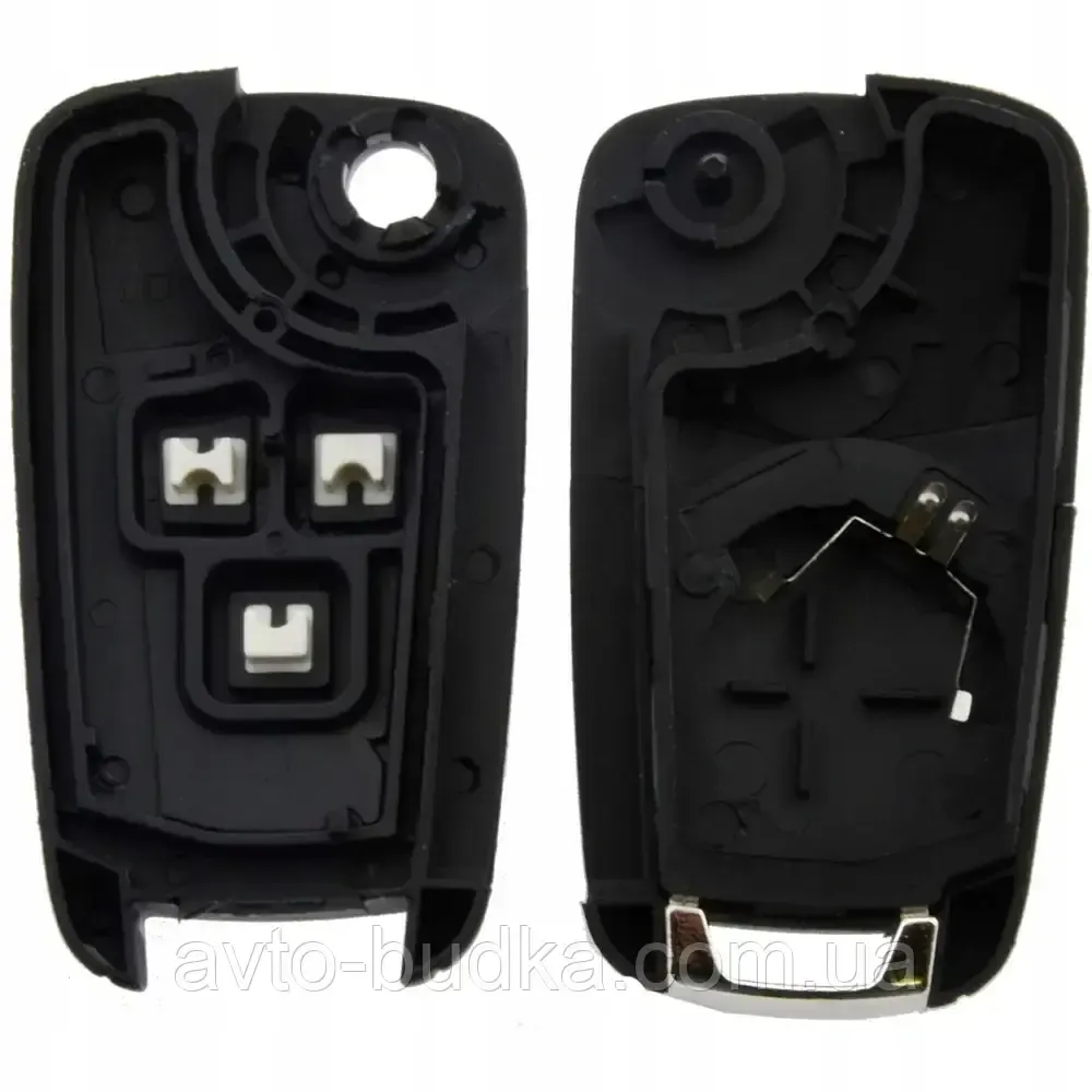 Викидний корпус автомобільного ключа з лезом на три кнопки Opel Vectra C Київ - фото 3