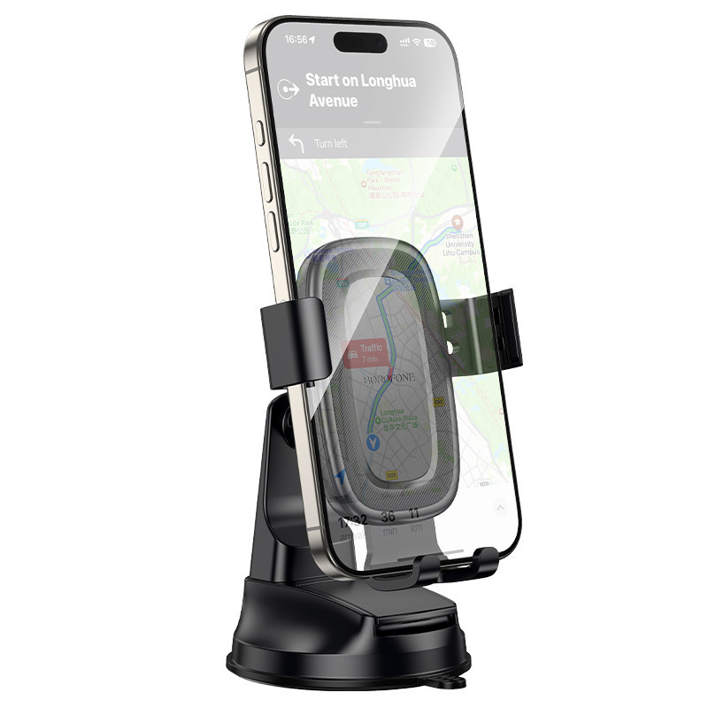 Автотримач для телефона BOROFONE BH130 Follower gravity car holder(center console) Black Одеса - фото 6