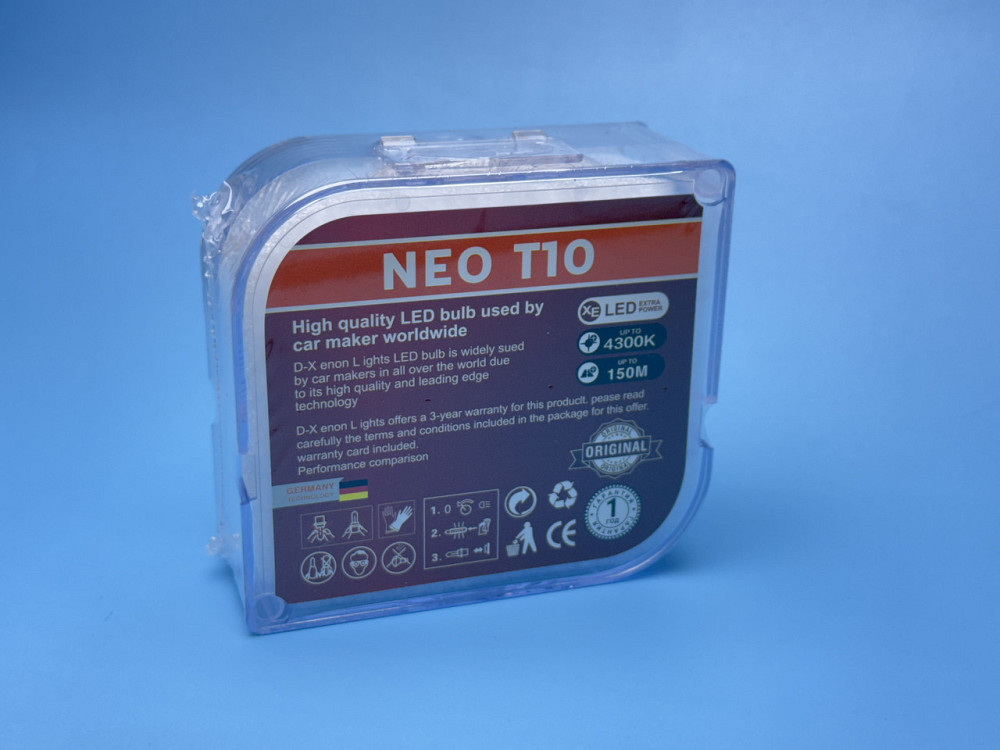 LED лампа H7 серія T10 NEO — Світлодіодна автолампа 23W CSP 3570 6000K Харків - фото 7