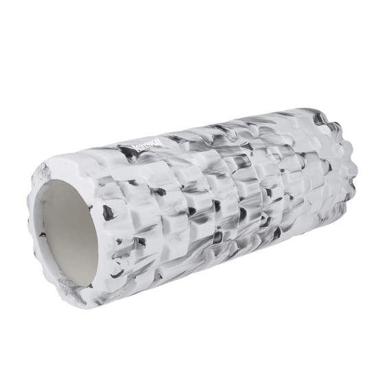 Масажний ролик (роллер) PowerPlay 4025 Massage Roller Сіро-чорний (33x15см.) Каменское