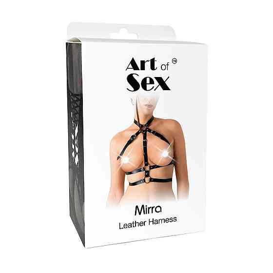 Женская портупея Art of Sex - Mirra, натуральная кожа, размер XS-2XL, цвет черный Sex Aura Киев