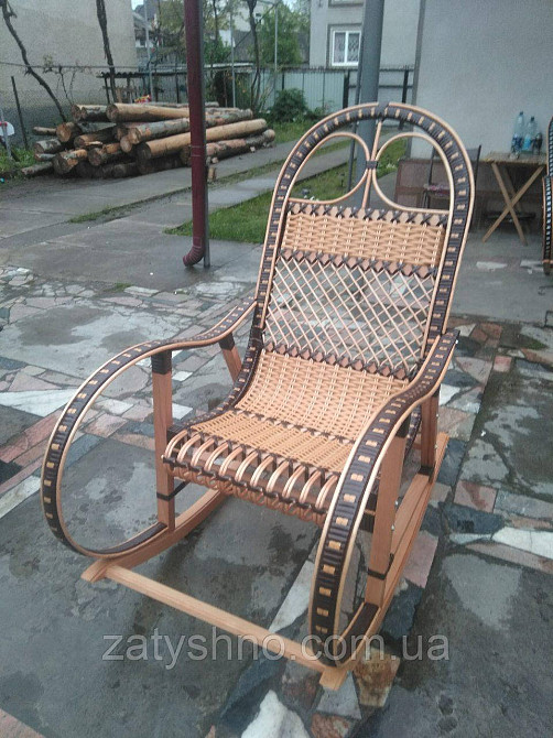 Качалка плетеная коричневая Киев - изображение 1
