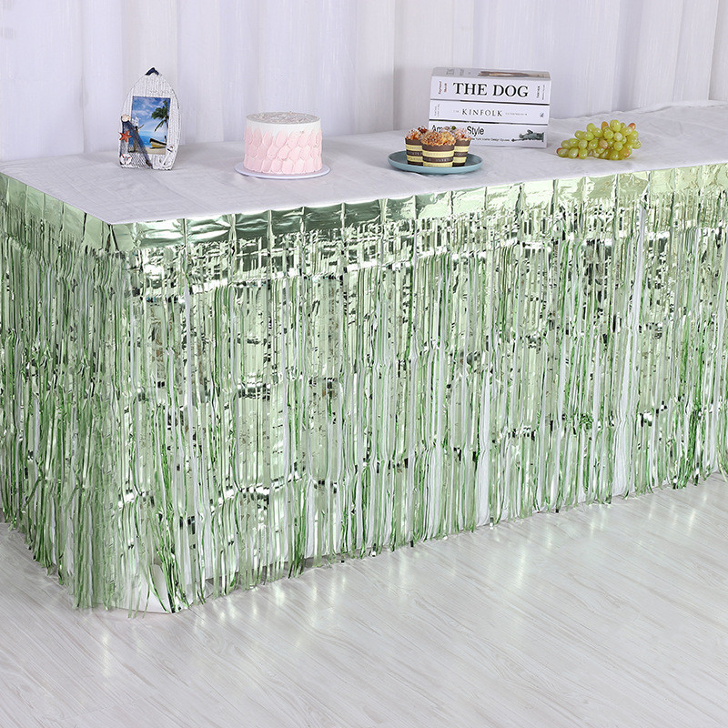 Дождик для фотозоны на стену и стол 74 см на 274 см салатовый Киев - изображение 1