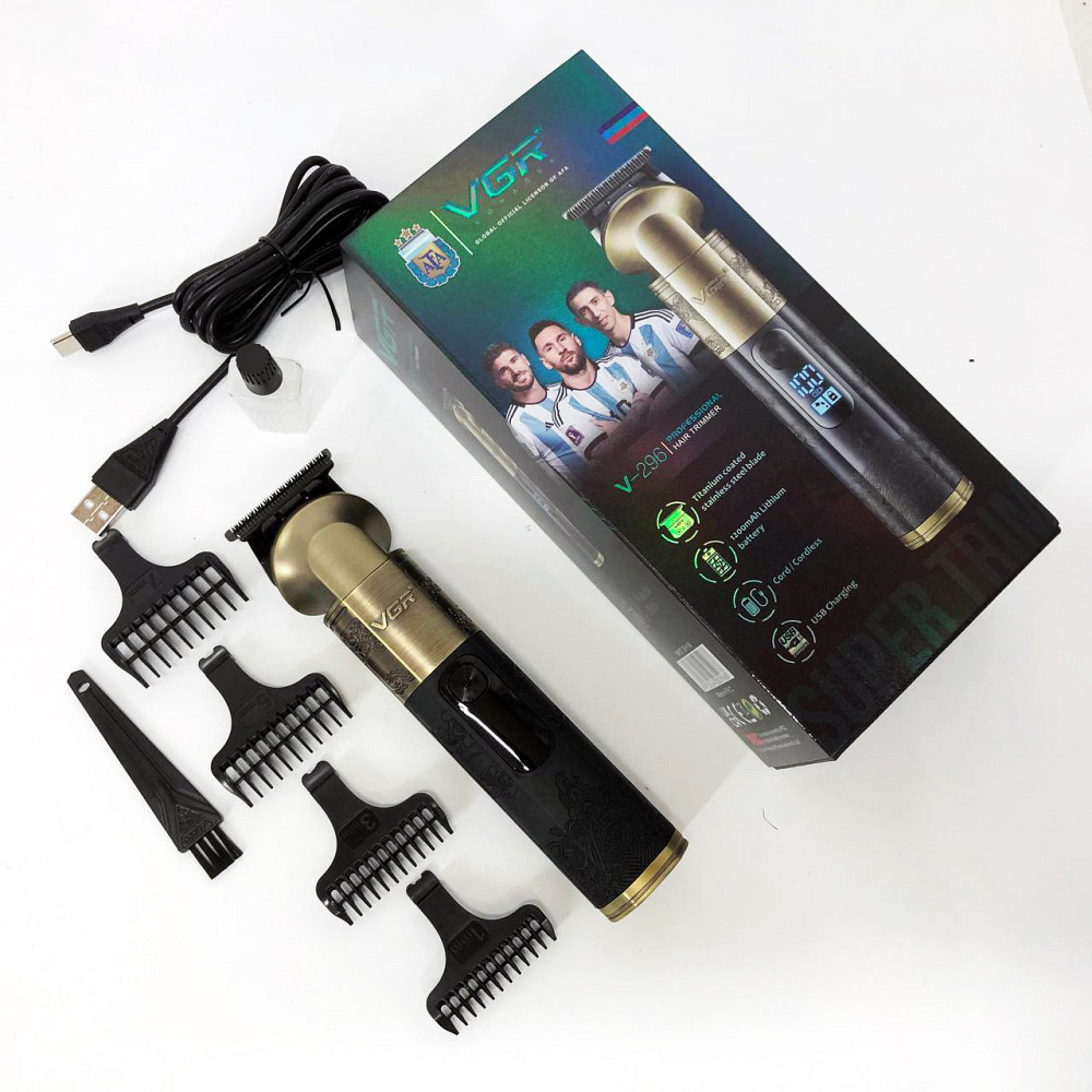 Машинка для окантовки акумуляторна VGR V-296, Машинка для стрижки волосся потужна NB-32 Київ - фото 6