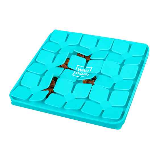 Килимок для пошуку корму WAUDOG Silicone, 205х205х17 мм, блакитний Київ