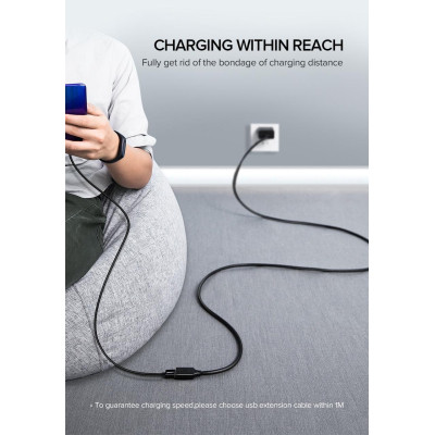 Дата кабель USB 3.0 AM/AF 2.0m US129 Black Ugreen (10373) Вінниця - фото 9