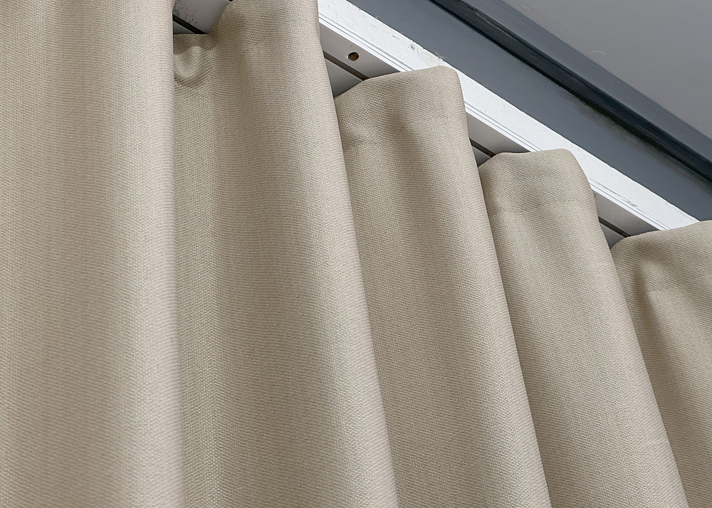 Шторна тканина Шеніл однотонний колір бежевий 1691ш Київ - фото 5
