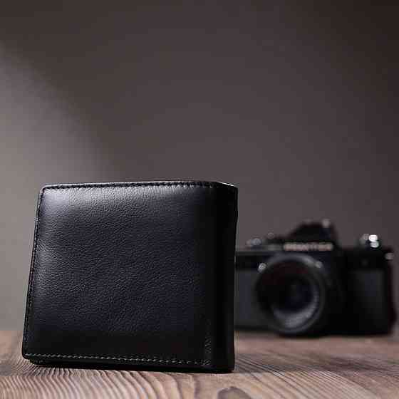 Мужское портмоне из натуральной кожи ST Leather 22734 Черный Киев