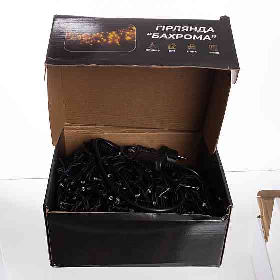 Гірлянда вулична Бахрома 36 м, 600 LED, жовта Київ