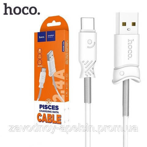 USB 3.1 кабель hoco x24 Type-C посилений Одеса - фото 1