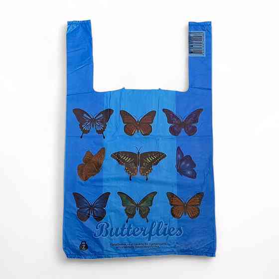 Пакет-майка «Метелики» (28*45) 250 шт. Синій Харків