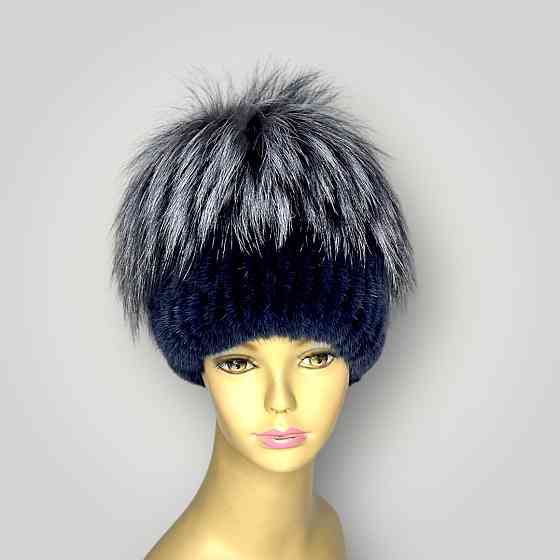 Шапка меховая женская Сюзанна Графитовый Харьков