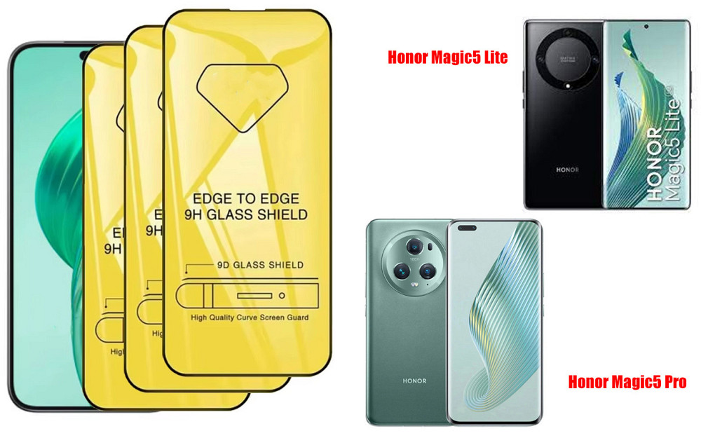 Захисне скло DefenzoGlass для Honor Magic5 Lite, Magic5 Pro – подвійна міцність Київ - фото 3