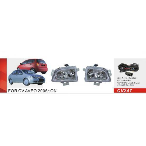 Дополнительные фары Chevrolet Aveo Hatchback 2002-2008 CV-247 с H3 12V55W и электропроводкой Харьков - изображение 1